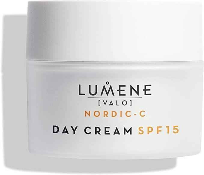 Front view of a Lumene Nordic-C Day Cream SPF15 jar