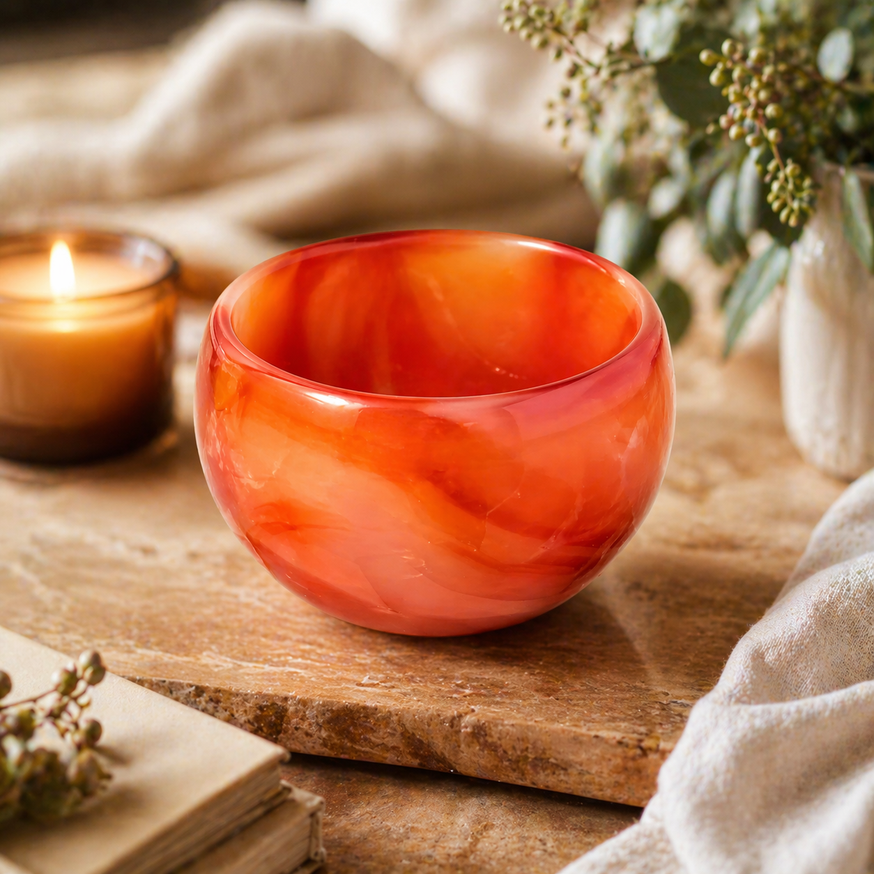 Healing Crystal Tea Cup — Natural Energy Ritual Mug