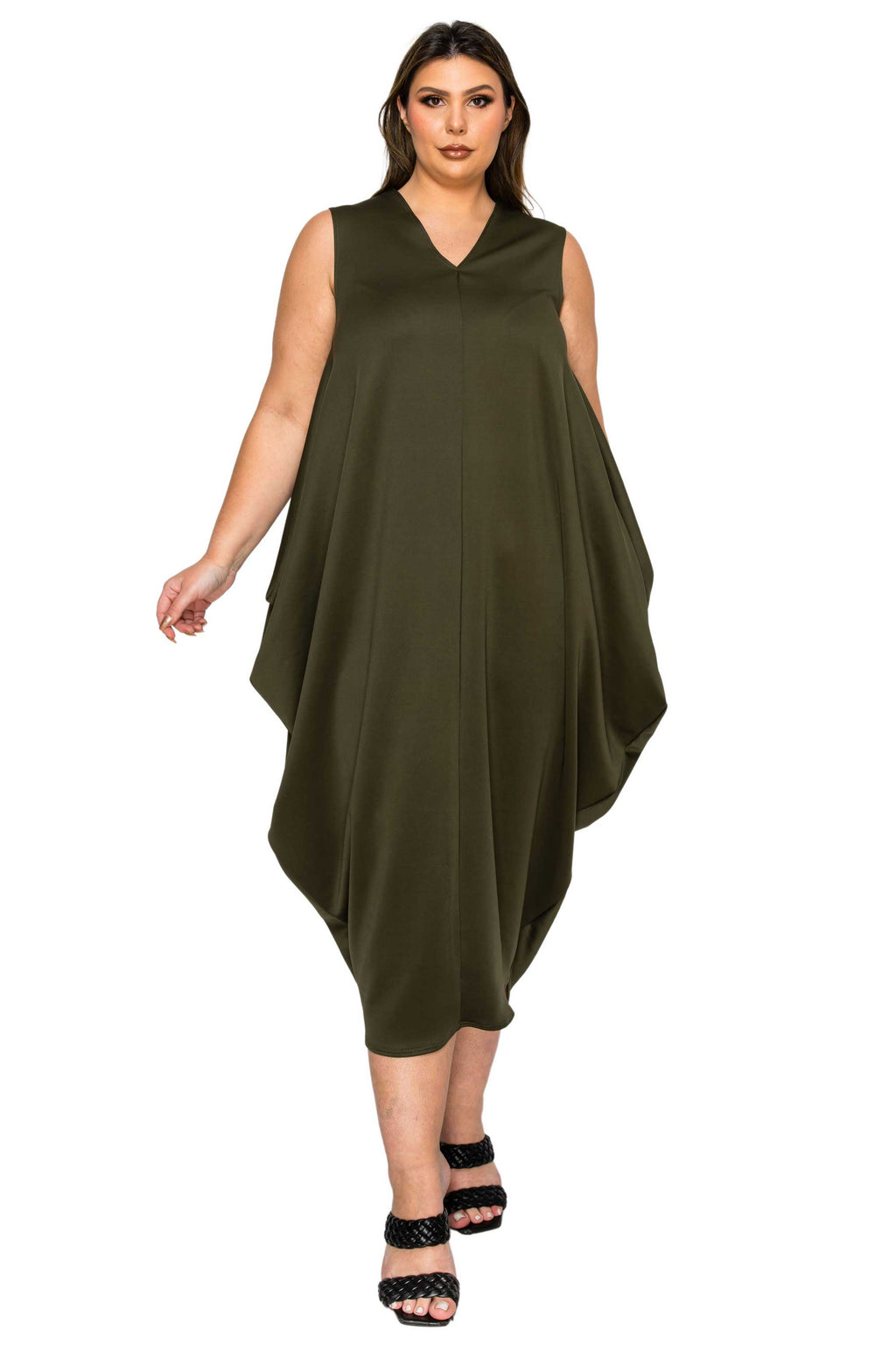 Clover Sleeveless Bubble Hem Dress