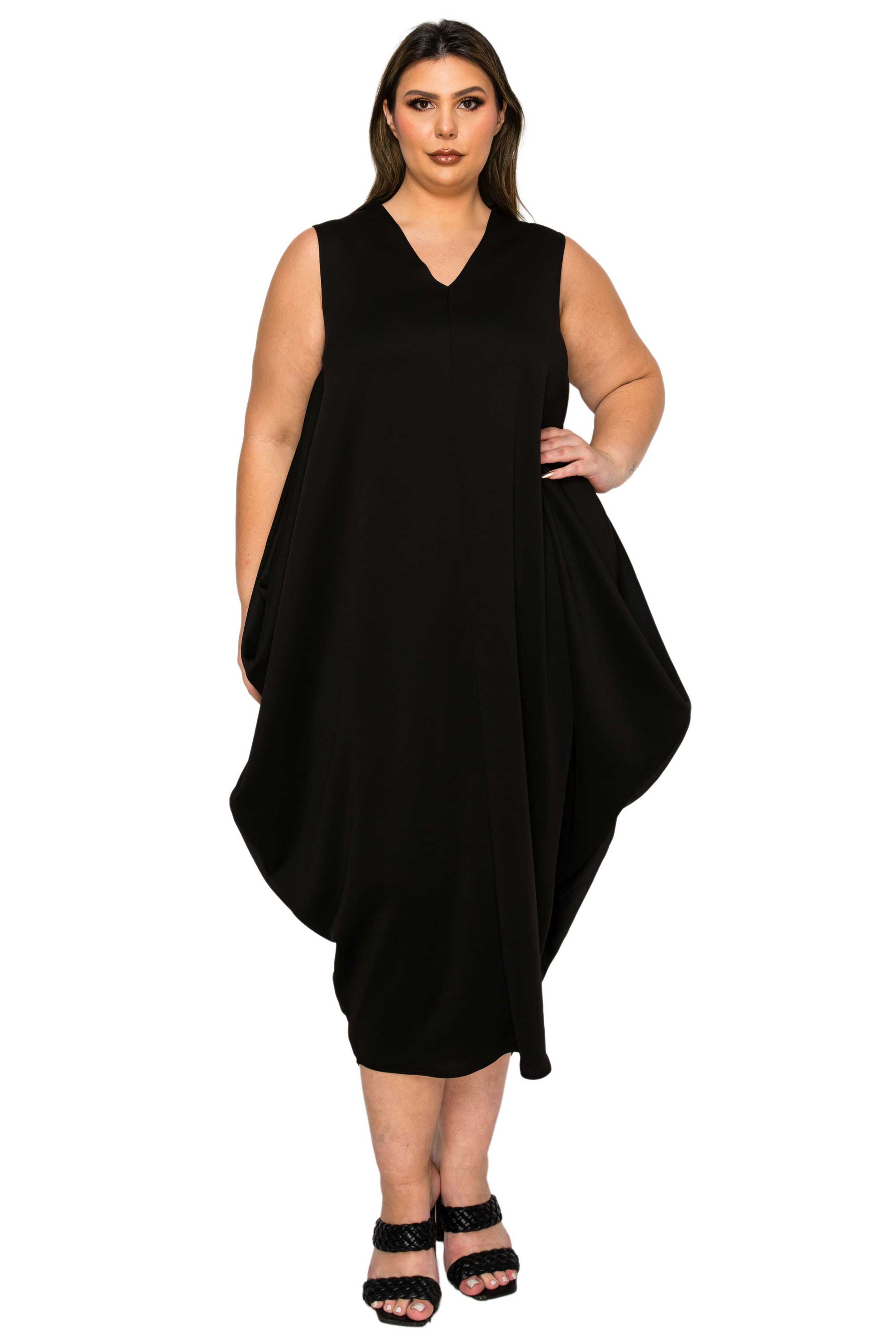 Clover Sleeveless Bubble Hem Dress
