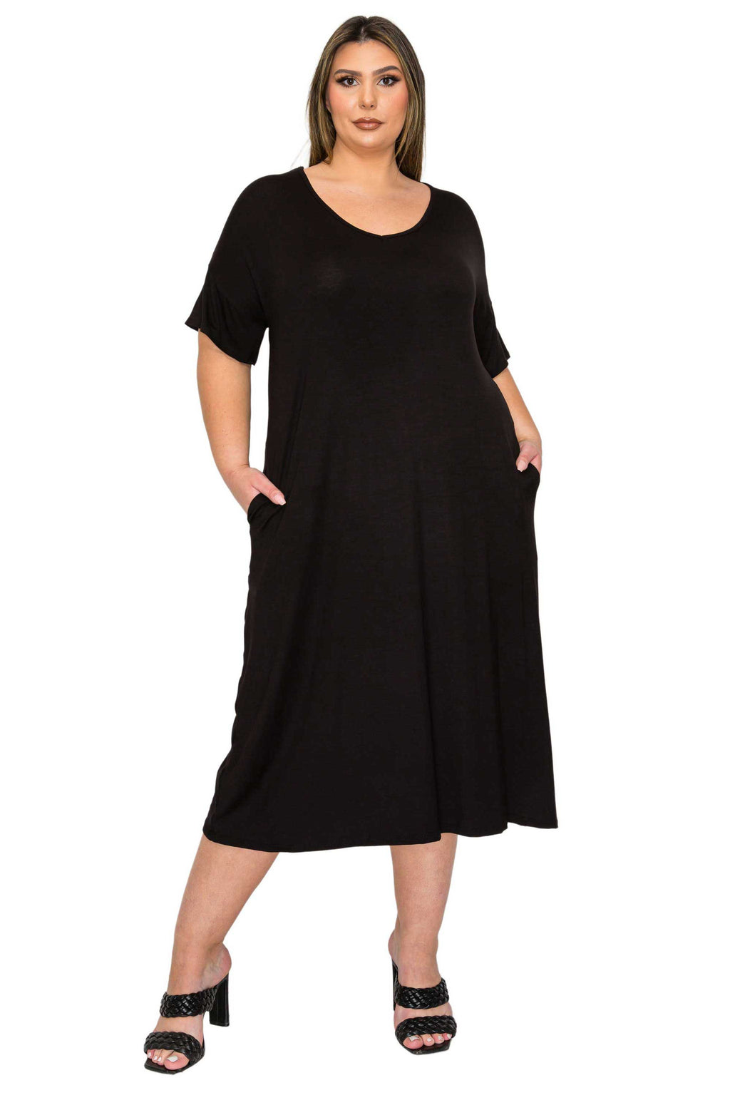 Olivia Pocket Midi Dress