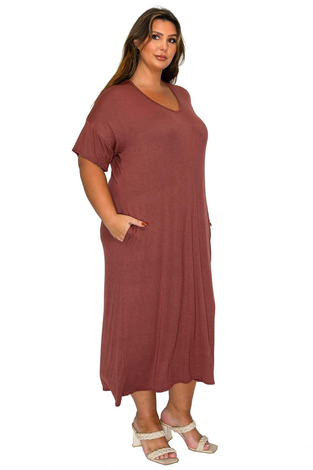 Olivia Pocket Midi Dress