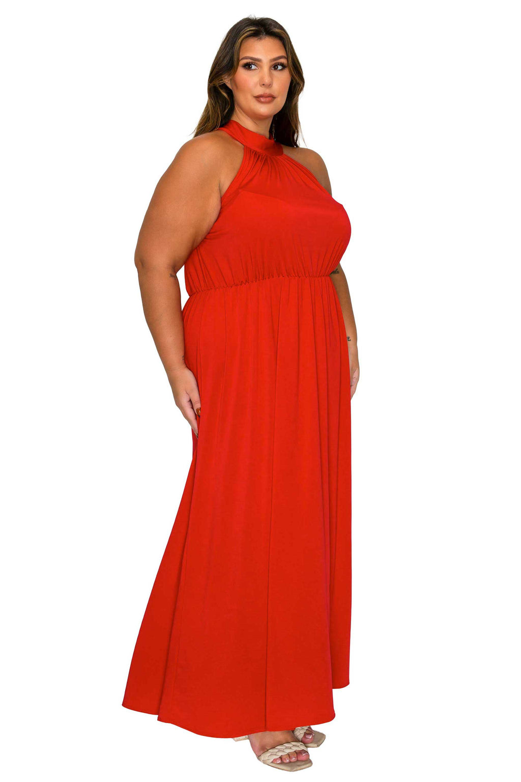 Cassia Halter Neck Dress