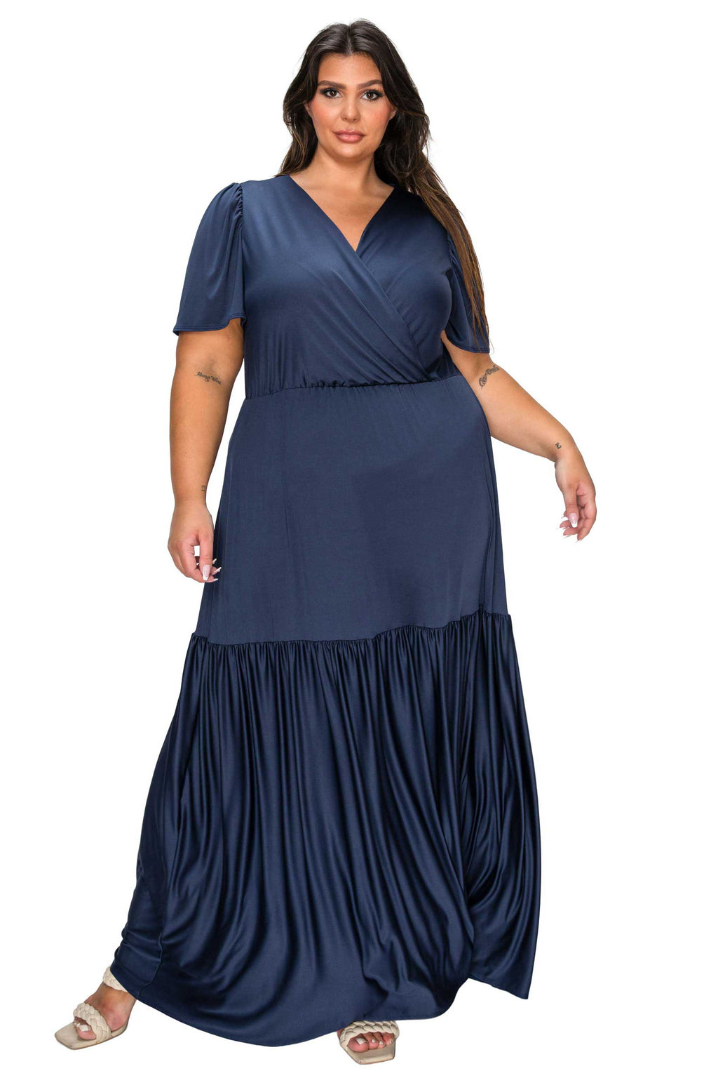 Violetta Tiered Surplice Dress