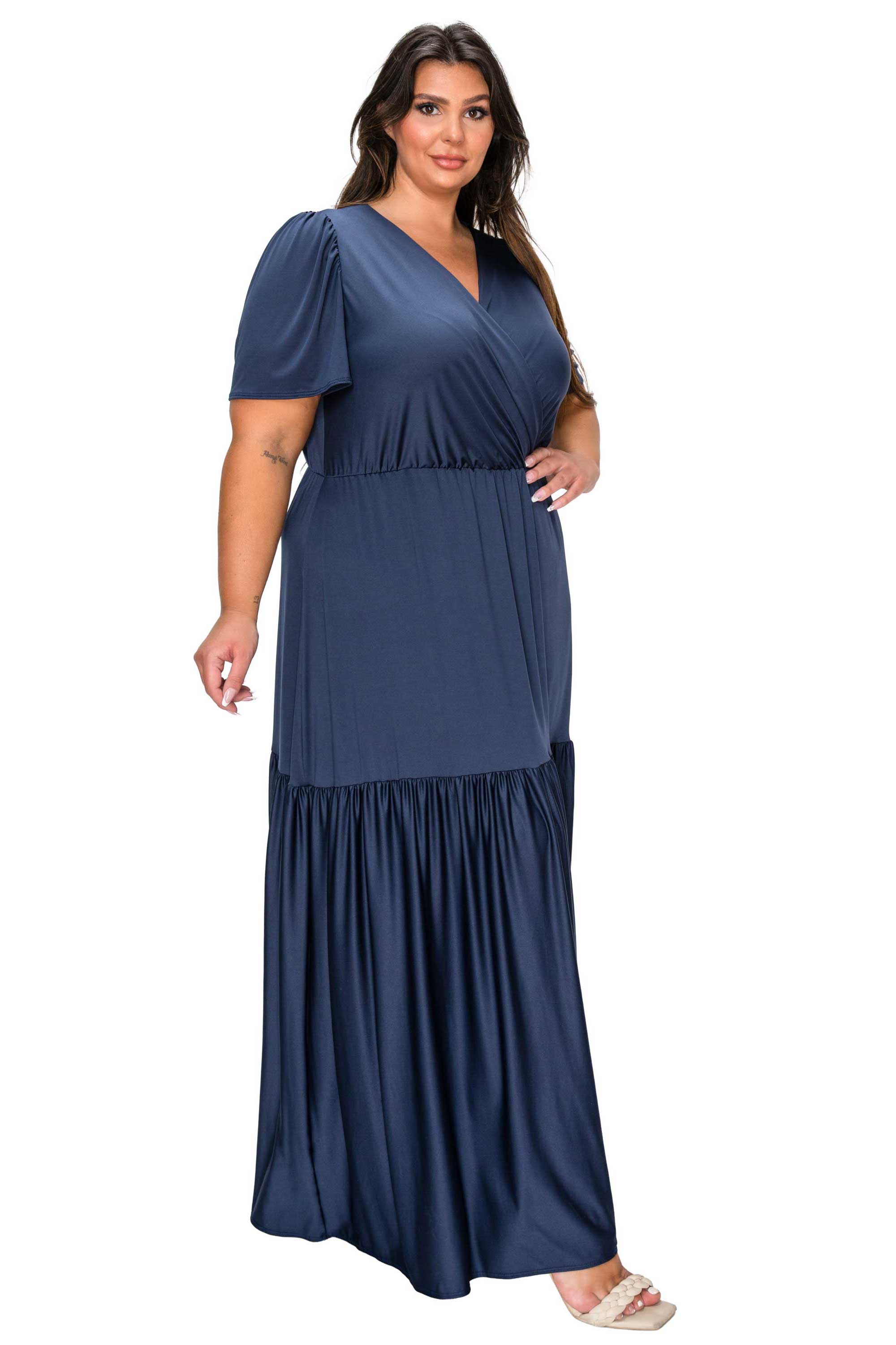 Violetta Tiered Surplice Dress