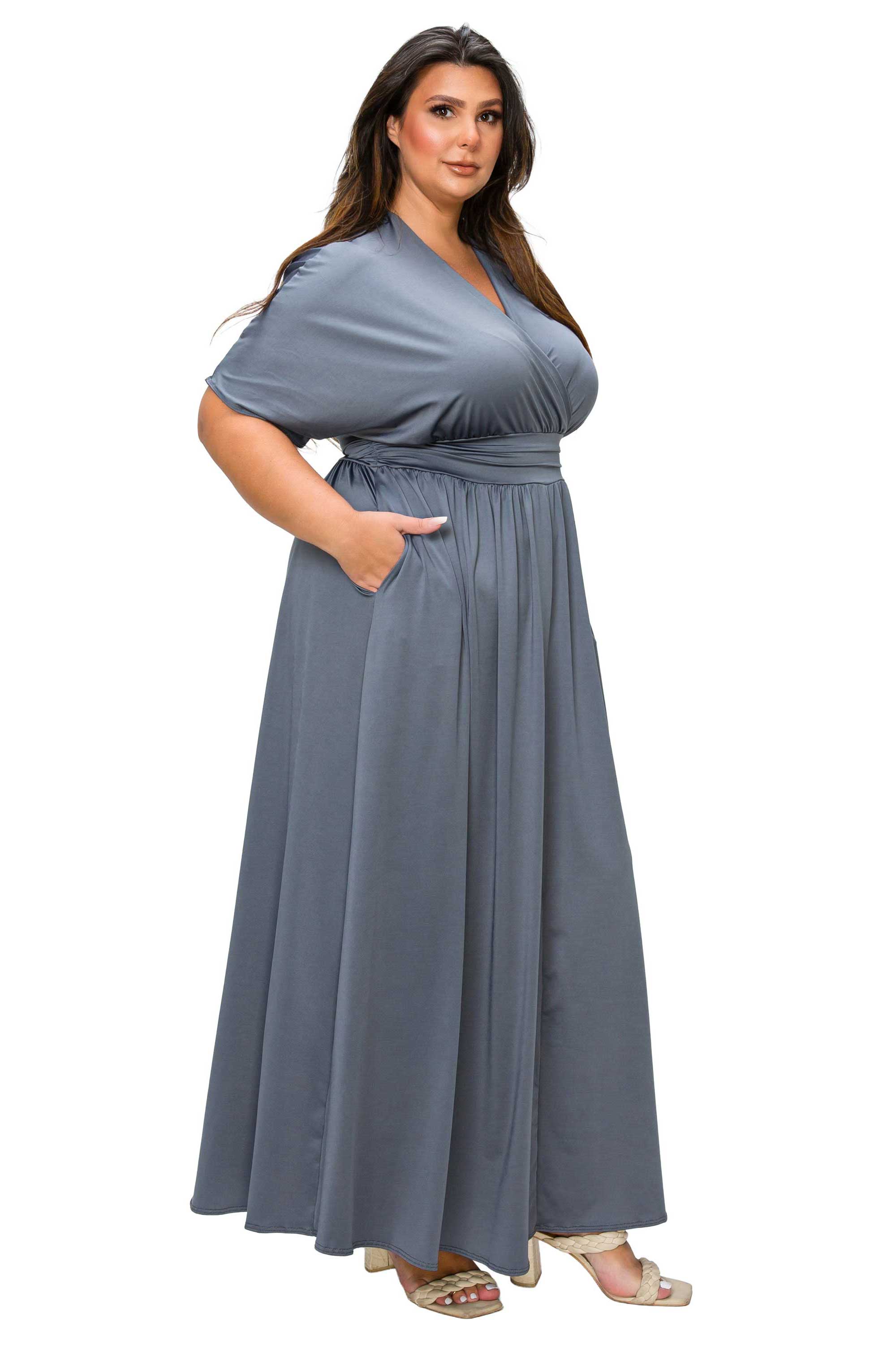 Raffi Empire Waist Pocket Maxi Dress