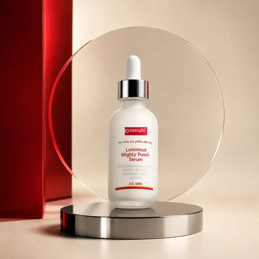 gymsegbë Luminous Mighty Punch Serum 60 ml in a white dropper bottle