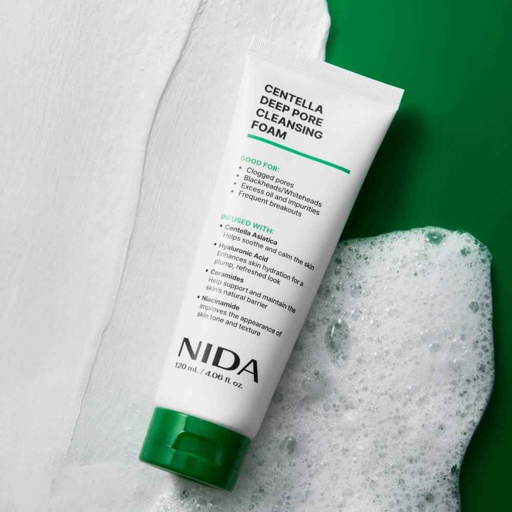 NIDA Centella Deep Pore Cleansing Foam 120ml